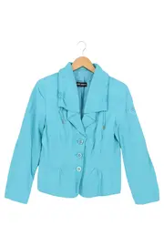 Vorschaubild 1 von Damen Blazer Gr. 40/L Blau Klassisch Baumwolle