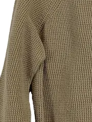 Vorschaubild 3 von Kinder Pullover Gr. 122 Oliv Baumwolle Strickmuster Langarm