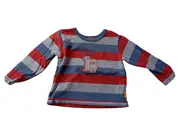 Vorschaubild 1 von Langarmshirt Baby Junge Gr. 74 gestreift Mehrfarbig Teddybär Baumwolle