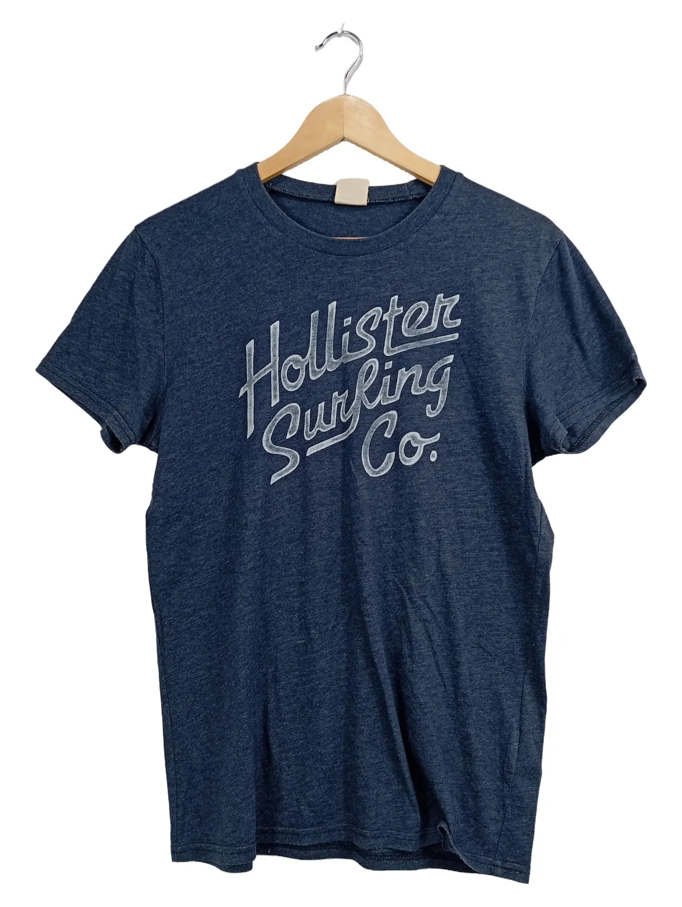 HOLLISTER Herren T-Shirt Surfing Co. Gr. 36 Blau Casual