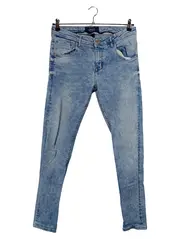Vorschaubild 1 von Herren Jeans Slim Fit Acid Wash Hellblau Denim Gr. W34 L34