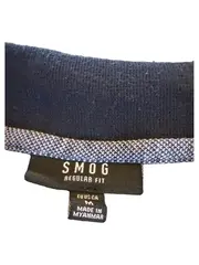 Vorschaubild 2 von Poloshirt Herren Gr. M Blau Meliert Kurzarm Casual