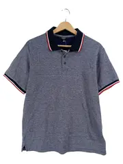 Vorschaubild 1 von Poloshirt Herren Gr. M Blau Meliert Kurzarm Casual