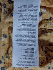 Vorschaubild 4 von Damen Blusenkleid Gr. 36/S Gelb Blumenmuster Viskose Casual