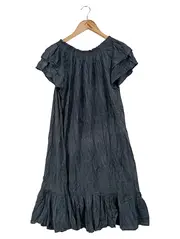 Vorschaubild 2 von Damen Freizeitkleid Gr. 36/S Grau Bohemian Vintage Elegant Viskose