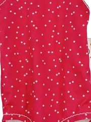 Vorschaubild 3 von Badeanzug Kinder Mädchen Pink Punkte Gr. 98 Ärmellos Rüschen Sportlich