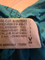 Vorschaubild 3 von Damen Bluse Crop Top Blau Gr. 40 L Puffärmel Casual