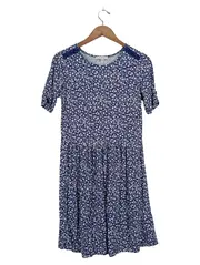 Vorschaubild 1 von Damen Freizeitkleid Gr. 40/L Blumenmuster Mehrfarbig Casual
