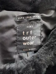 Vorschaubild 2 von Damen Kunstpelzjacke Felljacke Schwarz Gr. 36/S Glamourös