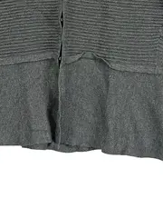 Vorschaubild 3 von Strickjacke Damen Grau Gr. 36/S Basic Strukturmuster