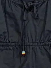 Vorschaubild 3 von Damen Freizeitkleid Gr. 38/M Schwarz Baumwolle Tunika