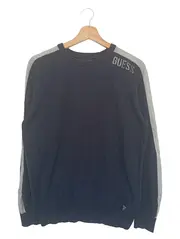 Vorschaubild 1 von Herren Pullover M Blau Grau Baumwolle Casual Streetwear Logo