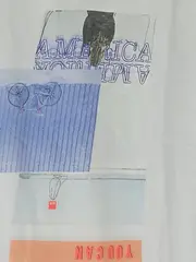 Vorschaubild 7 von Damen Langarmshirt Gr. 36/S Weiß Casual mit Print