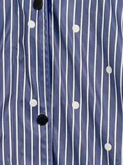 Vorschaubild 3 von Regenjacke Damen XL Blau Gestreift Kapuze Maritim