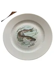 Vorschaubild 1 von KAISER Kuchenteller Fisch Motiv Maritim Porzellan Weiß Ø 25 cm