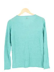 Vorschaubild 2 von Damen Pullover Blau XS/32 Casual Basic Langarm