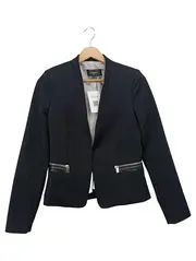 Vorschaubild 1 von Damen Blazer Schwarz Gr. 34/XS Klassisch Elegant Business Jacke