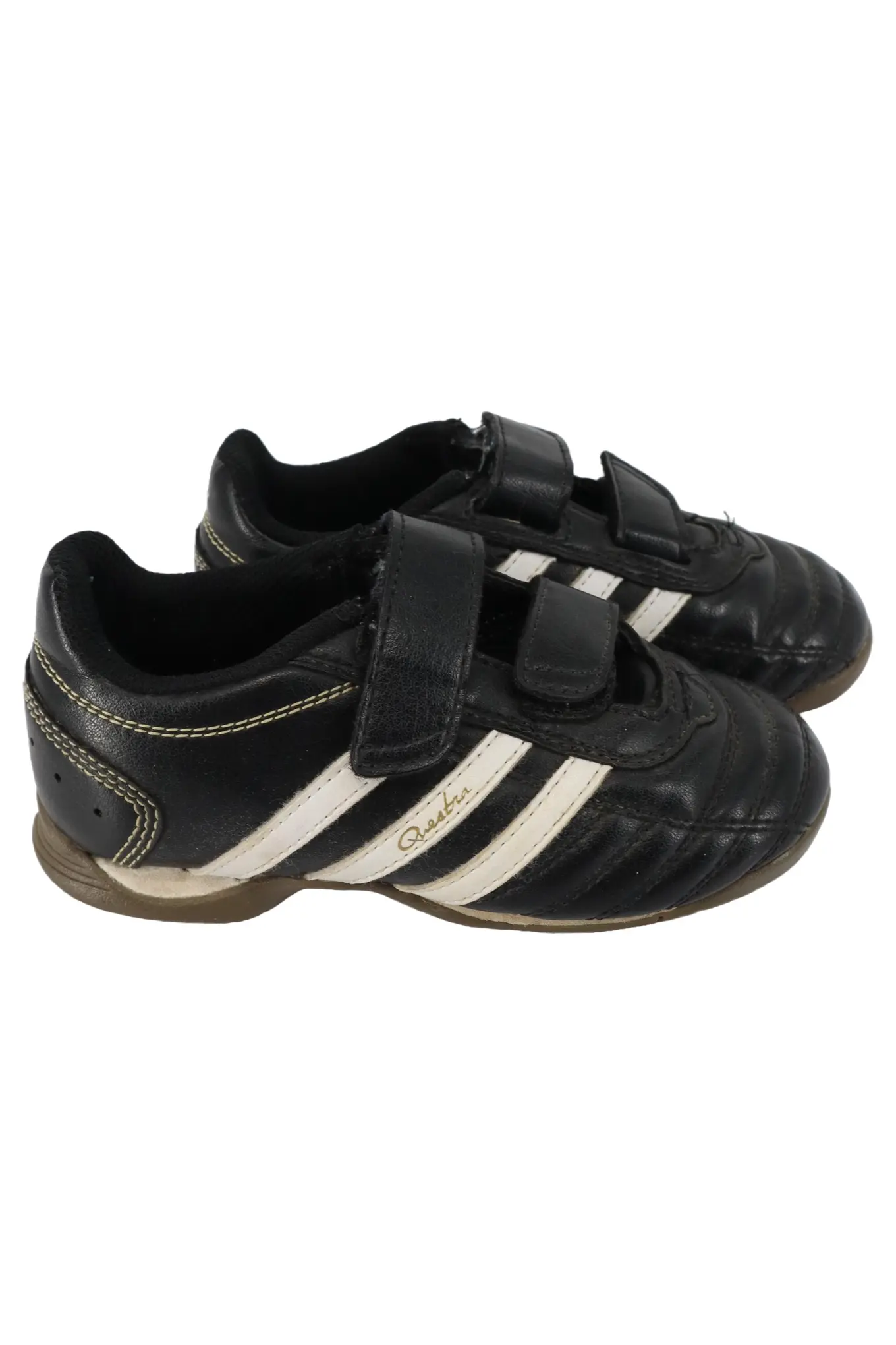 ADIDAS Questra Sportschuhe Kinder Gr. 28 Schwarz Klettverschluss Turnschuhe