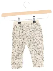 Vorschaubild 2 von Kinder Stoffhose Gr. 50 Beige Punkte Casual Babyhose