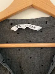 Vorschaubild 2 von Damen Freizeitkleid Gr. 38/M Grau gepunktet Casual