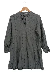 Vorschaubild 1 von Damen Freizeitkleid Gr. 38/M Grau gepunktet Casual