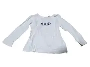 Vorschaubild 1 von Langarmshirt Mädchen Gr. 80 Weiß Sterne Casual