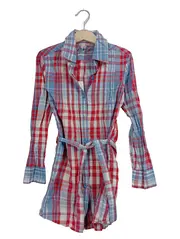 Vorschaubild 1 von TCM Kinder Hemdbluse Kariert Langarm Baumwolle Freizeit Gr. 128
