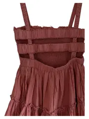 Vorschaubild 3 von Trägerkleid Damen Gr. 38 Rosa Smok Rüschen Sommer