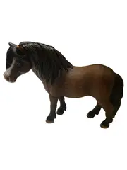Vorschaubild 1 von Brauner Hengst Pferd Spielfigur Tierfigur Braun 11cm 8cm