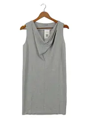 Vorschaubild 1 von Damen Freizeitkleid Midikleid Grau Gr. 34/XS Viskose Elegant