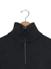 Vorschaubild 3 von Herren Pullover Schwarz Gr. 46/S mit Reißverschluss Casual