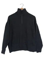 Vorschaubild 1 von Herren Pullover Schwarz Gr. 46/S mit Reißverschluss Casual
