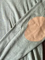 Vorschaubild 3 von Herren Pullover V-Ausschnitt Gr. M mit Ellbogen-Patches