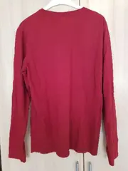 Vorschaubild 2 von EDC Herren Langarmshirt Rot Gr. 50/L Casual Baumwolle Print