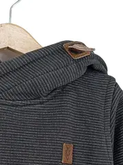Vorschaubild 2 von Kinder Kapuzen Sweatjacke Grau Meliert Gr. 98/104