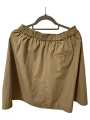 Vorschaubild 2 von Damen Faltenrock Gr. 36 S Beige Casual Baumwolle Rock