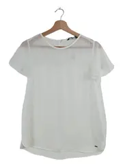 Vorschaubild 1 von T-Shirt Damen Weiß 34/XS Kurzarm Casual Feminin