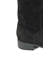Vorschaubild 3 von Damen Overknee Stiefel Wildleder Schwarz Größe 36 Elegant