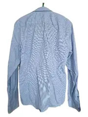 Vorschaubild 2 von Herren Business Hemd Slim Fit Gr. 37/38 Blau Gepunktet Langarm