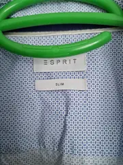 Vorschaubild 3 von Herren Business Hemd Slim Fit Gr. 37/38 Blau Gepunktet Langarm