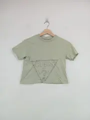Vorschaubild 3 von Kinder T-Shirt Grün Gr. 50 Logo-Print Casual Baumwolle