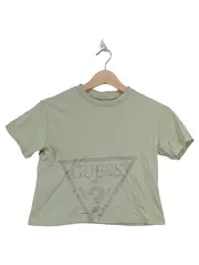 Vorschaubild 1 von Kinder T-Shirt Grün Gr. 50 Logo-Print Casual Baumwolle