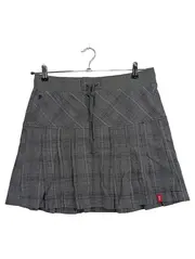 Vorschaubild 1 von EDC Damen Faltenrock kariert Grau Gr. 38 Casual Minirock