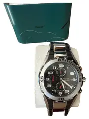 Vorschaubild 1 von Herren Armbanduhr Business Stil Schwarz Edelstahl Chronograph