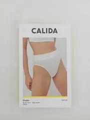 Vorschaubild 2 von Damen Slip Elastic High Waist Gr. 38/M Baumwolle Weiß Komfortabel