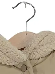 Vorschaubild 5 von Kinder Steppjacke Gr. 86 Beige mit Teddyfell-Details Kapuze