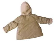 Vorschaubild 2 von Kinder Steppjacke Gr. 86 Beige mit Teddyfell-Details Kapuze