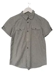 Vorschaubild 1 von Kinder Freizeithemd Gr. 152 Grau Kurzarm Casual