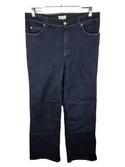 Vorschaubild 1 von Damen Straight Leg Jeans Hose Gr. 44 Dunkelblau