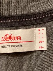 Vorschaubild 6 von Herren Pullover V-Ausschnitt Argyle Grau Gr. M Baumwolle Preppy